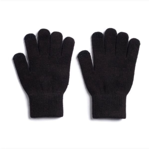 SO magic style knit gloves Woman's Juniors black ivory & Spacedye set - Picture 16 of 16